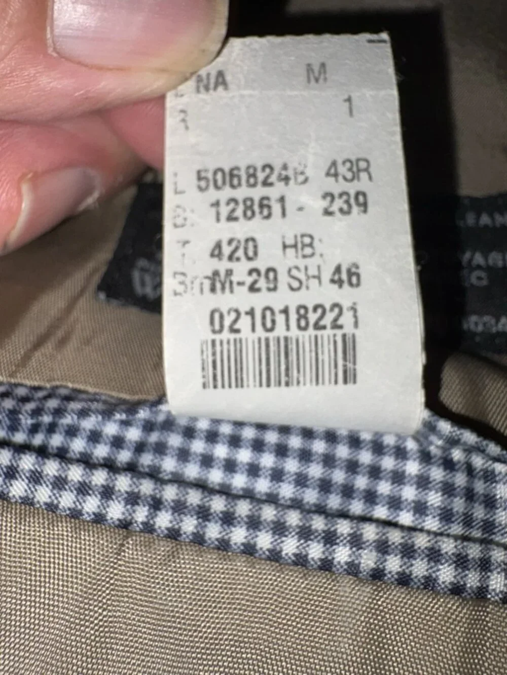 Izod Woolmark Hounds Tooth 100% Wool Blazer Sport Coat Men 43 Regular